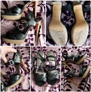 Coach stilettos leather